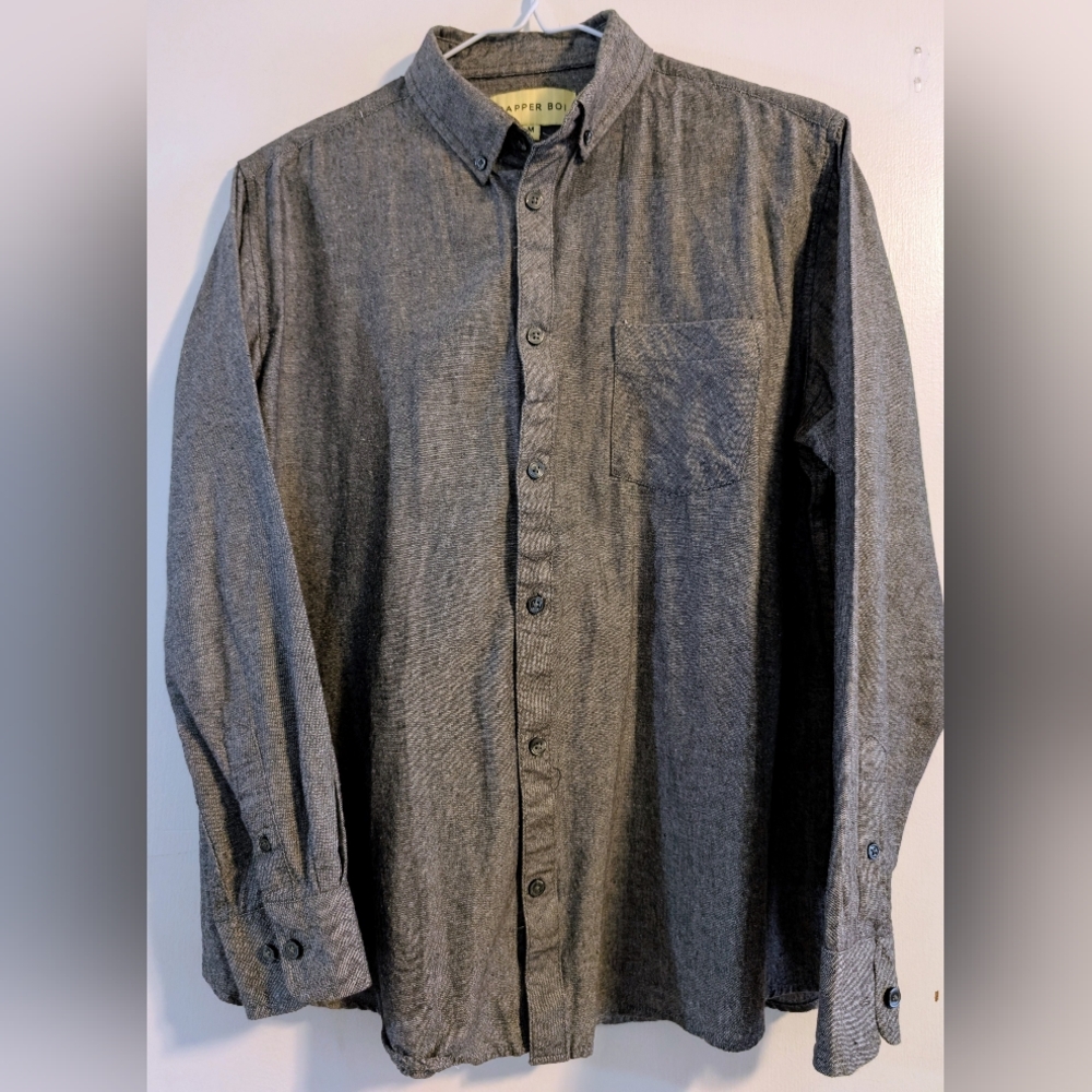 Dapper Boi Button-Down Shirt - Gray